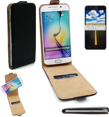 Produktbild von K-S-Trade® Kompatibel mit Gigaset GS270 Plus Flipstyle Schutz Hülle 360° Smartphone Tasche, schwarz, Case Flip cover