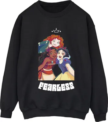 Produktbild von Disney - "Princess Fearless" Sweatshirt für Damen BI33163 (S) (Schwarz)