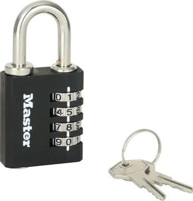 Produktbild von MASTER LOCK Zahlensschloss inkl. Notschlüssel 78x40x16mm
