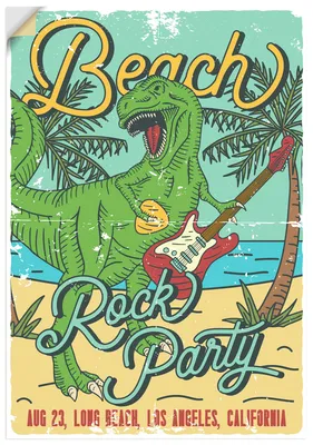 Produktbild von ARTland Wandbild, selbstklebend Strand Party Größe: 90x130 cm