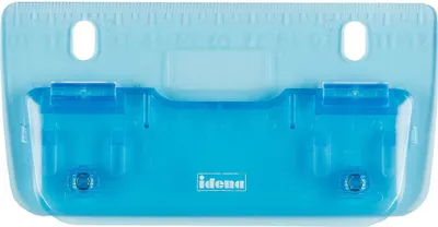 Produktbild von Idena 22100 - Taschenlocher, Lochung bis zu 4 Blatt, blau transparent, 1 Stück