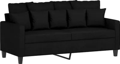 Obrázok produktu pre vidaXL 2-miestna pohovka čierna 140 cm látka
