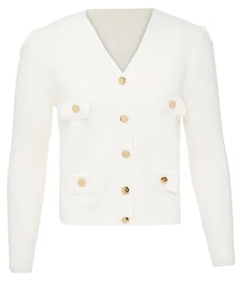Produktbild von AODA damen strickjacke - wollweiss, XS/S