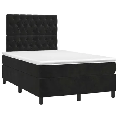 Produktbild von Maison Exclusive - Boxspringbett mit Matratze Schwarz 120x190 cm Samt