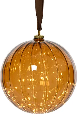 Image de Lumineo Micro LED lampe gauche - ø14 cm - 30 LED lampjes - Bruin