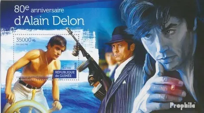 Produktbild von Briefmarken Guinea 2015 Mi Block 2541 (kompl. Ausgabe) postfrisch Alain Delon