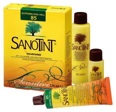Produktbild von SANOTINT sensitive 85 Kupferblond Hell 125ml