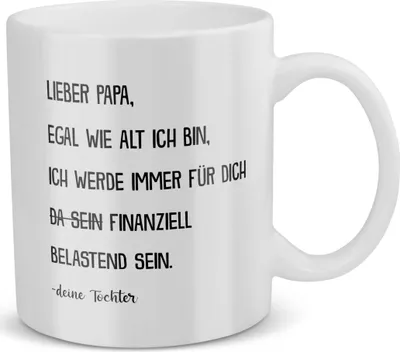 Produktbild von 22Feels Papa Geschenk von Tochter Vatertag Vater Tasse Geburtstag Weihnachten Kaffeetasse Männer Herrentag Geschenkidee