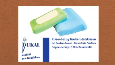 Produktbild von Bezug Nackenstützkissen : Farbe - Ocker, Größe - 40x80 cm