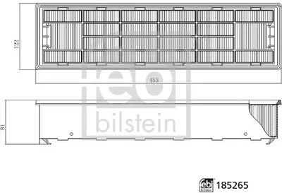 Produktbild von FEBI BILSTEIN 185265 Innenraumfilter Pollenfilter