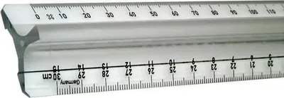 Produktbild von KUM® 202.01.09 Lineal Plastik mit Griff 30 cm