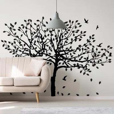 Produktbild von Decords Wandtattoo – großer Birkenbaum, 180 x 130 cm
