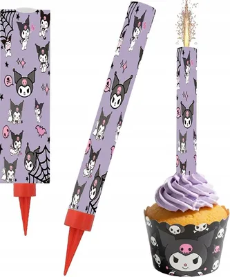 Obrázok produktu pre Kuromi tortová fontána narodeninová dekorácia 18 cm