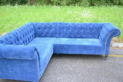 Produktbild von Chesterfield Ecksofa Eckcouch Polster Sitz Stoff Garnitur Wohnlandschaft Sofas