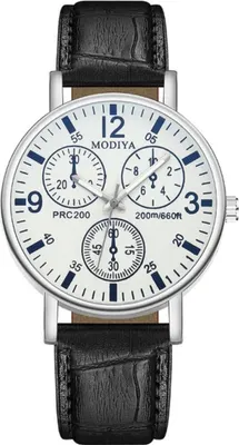 Produktbild von Herren Uhr GO-33662 - Schwarz / Weiß | Elegantes Design KP33662