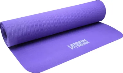 Immagine prodotto di Tappetino da yoga Urban Fitness viola, 6 mm, in TPE, antiscivolo, 183 x 61 cm, confortevole