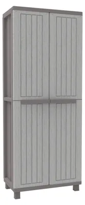 Zdjęcie produktu dla Terry Store-Age JWood 368, Szafka do przechowywania, Wolnostojące, Szafka przyścienna, 4 pół., 2 drzw., Szary, Szarobrązowy