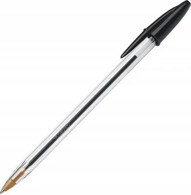 Produktbild von BIC Cristal, Schwarz, Schwarz, Transparent