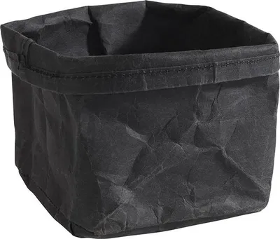 Produktbild von APS 30356 Brottasche, 70 % Naturfaser/30 % Kunstharz, 12 x 11,5 cm, Höhe 11,5 cm, schwarz