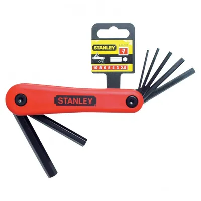 Obrázek produktu pro Stanley Tools - Sada 7 šestihranných klíčů metrických (1,5-6 mm)