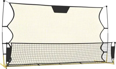 Produktbild von vidaXL Fußball-Rebounder Schwarz und Gelb 183x85x120 cm Polyester