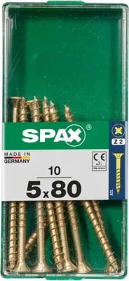 Produktbild von Spax Universalschrauben 5.0 x 80 mm PZ 2 - 10 Stk.