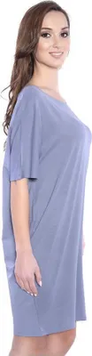 Produktbild von Damen Basic Kleid Dress; Grau S/M
