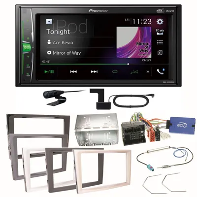Produktbild von Pioneer DMH-A3300DAB DAB+ USB Einbauset für Opel Astra H Corsa D Zafira B Antara
