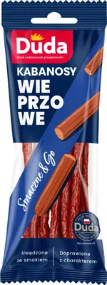 Zdjęcie produktu dla Kabanosy wieprzowe 95 g Duda