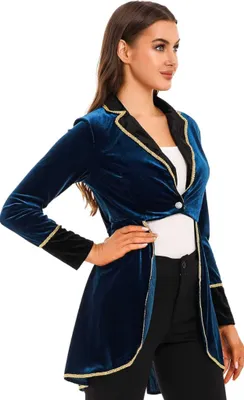 Immagine prodotto di Signore e signori Ringmaster Taglia XXXL Costume da circo Vintage Cappotto Showman Tailcoat Giacca Blazer Tuxedo Carnevale Cosplay Uniforme