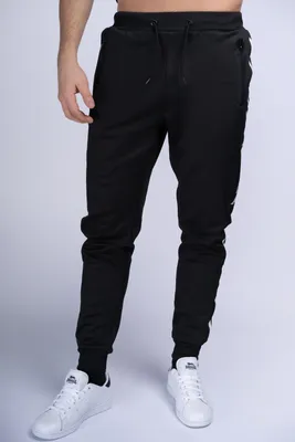 Produktbild von Herren Jogginghose schmale Passform DUNGENESS Black/White XL Lonsdale