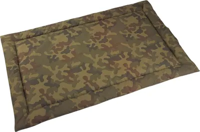 Produktbild von Wasserfestes hundebett größe 100x60 cm - robust, pflegeleicht, aus codura, matte für kleine, mittlere und große hunde, für innen- und außenbereich - farbe - camouflage