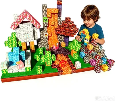 Immagine prodotto di Blocchi magnetici da costruzione, 100 pezzi, colorati, adatti a bambini dai 3 anni in su