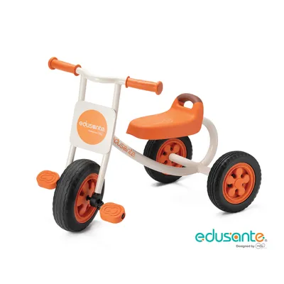 Obrázok produktu pre edusante EM5502 Trojkolka - detské šliapacie vozidlo, 78 x 45 x 54,8 cm, oranžová/biela/čierna