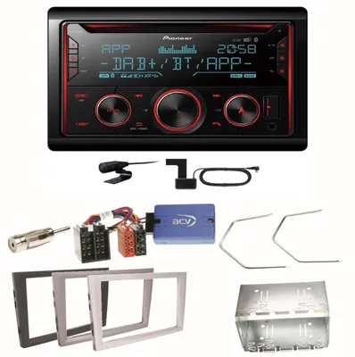 Produktbild von Pioneer FH-S820DAB DAB+ Bluetooth Einbauset für Opel Vectra C Signum Corsa Combo