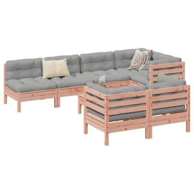 Produktbild von vidaXL 8-tlg. Garten-Sofagarnitur mit Kissen Massivholz Douglasie