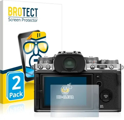 Produktbild von 2x Für Fujifilm X-T4 Schutzfolie BROTECT Displayschutz Display Schutz Folie Klar Transparent