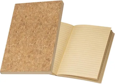 Produktbild von Notizbuch mit Korkumschlag / A5 / 192 recycelte Seiten liniert