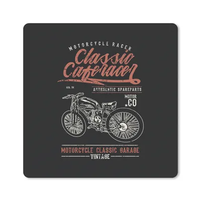 Produktbild von MuchoWow® Mauspad Mousepad Mancave - Motor - Retro - Zitate 30x30 cm - Mousepads - Maus Mat - Pad - Mausunterlage - Gaming
