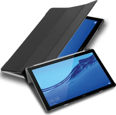 Produktbild von Cadorabo Hülle für Huawei MediaPad T5 10 (10.1 Zoll) Tablet Hülle in Schwarz Schutzhülle Etui Case Tasche Cover
