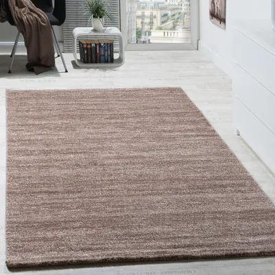 Produktbild von Teppich Wohnzimmer Kurzflor Modern Meliertes Muster Einfarbig Grösse 70x250 cm