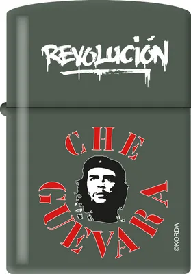 Produktbild von Zippo Che Guevara Benzinfeuerzeug - Revolutionäres Design in Grün Matt