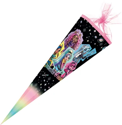Produktbild von Nestler Schultüte Tüllv. 85 cm 6-eckig Monster High Mattel