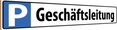 Produktbild von vianmo Holzschild 10x46 cm Geschäftsleitung Parkplatzschild