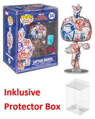 Immagine prodotto di Funko POP: Marvel Patriotic Age - Capitan Marvel con protettore Pop (34)