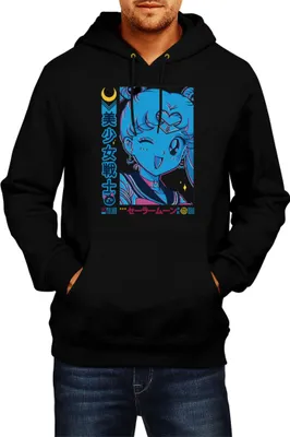 Produktbild von Herren Kapuzenpullover Japan Manga Anime Comics Animation Sailor Anime Manga Moon 11, Man M / Schwarz