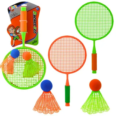 Image de Jeu de raquettes de badminton 2 raquettes 2 fléchettes Big Avec balle