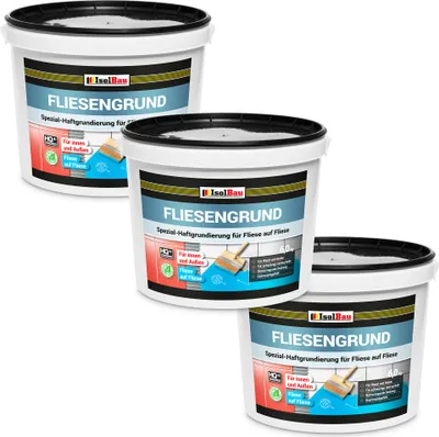 Produktbild von Isolbau Fliesengrund Blau 18 kg - Fliese auf Fliese Grundierung für Wand- & Bodenfliesen im Innen- & Außenbereich