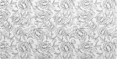 Produktbild von Blumenkonturmuster– Schreibtischunterlage – Schreibtisch Tischunterlage – 90x45 cm – Unterlage Groß Schreibtischmatte