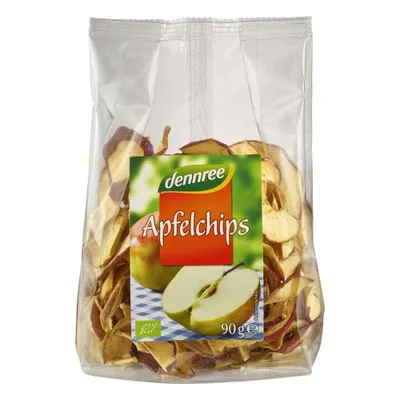 Produktbild von Apfelchips - ungeschält & getrocknet 90g